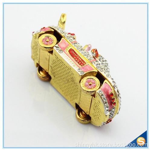 Full Crystal Car Shape Trinket Box Charm Home decoration Trinket Box SCJ184